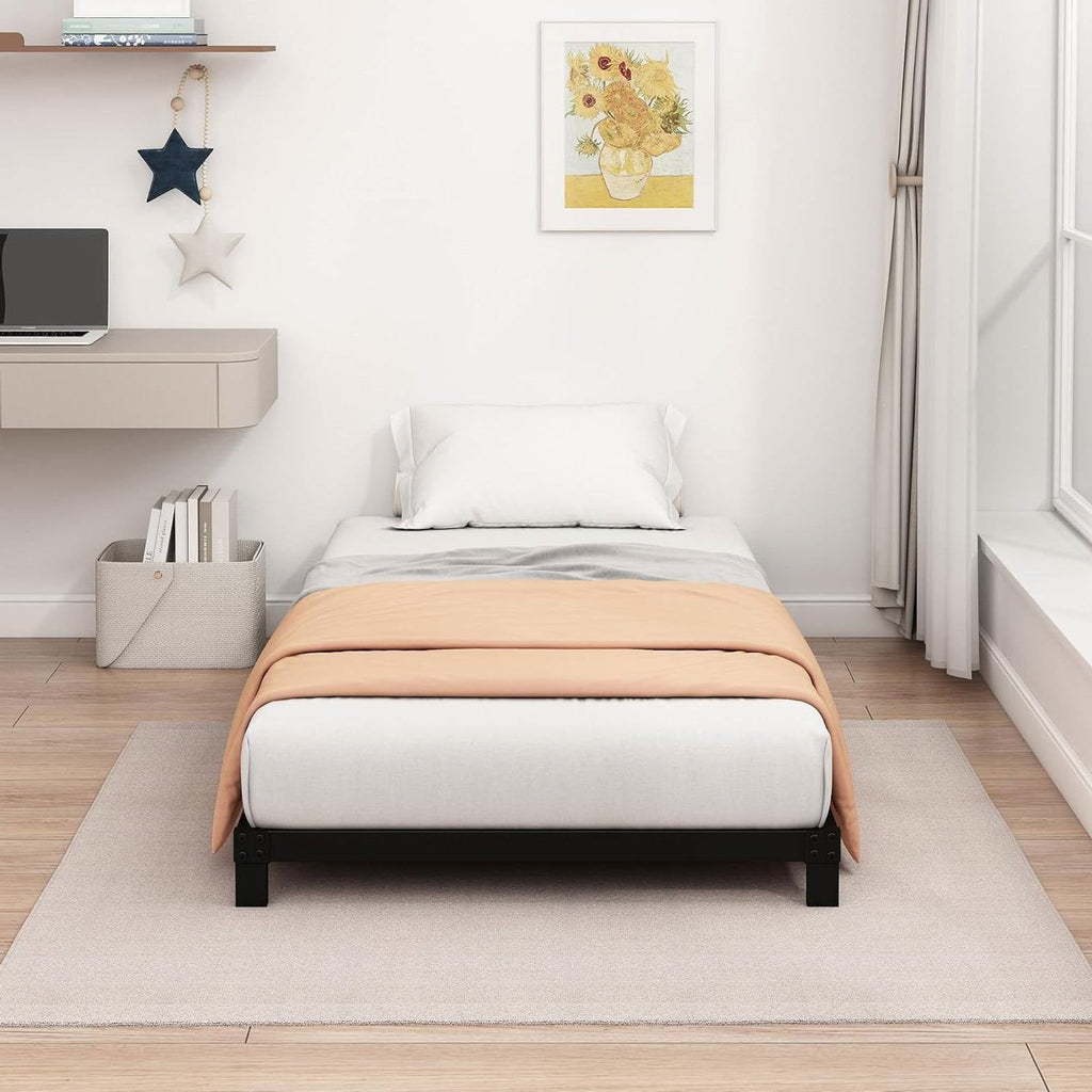 Twin XL size 5-inch Heavy Duty Metal Bed Frame with 3,000 lb. Weight Capacity